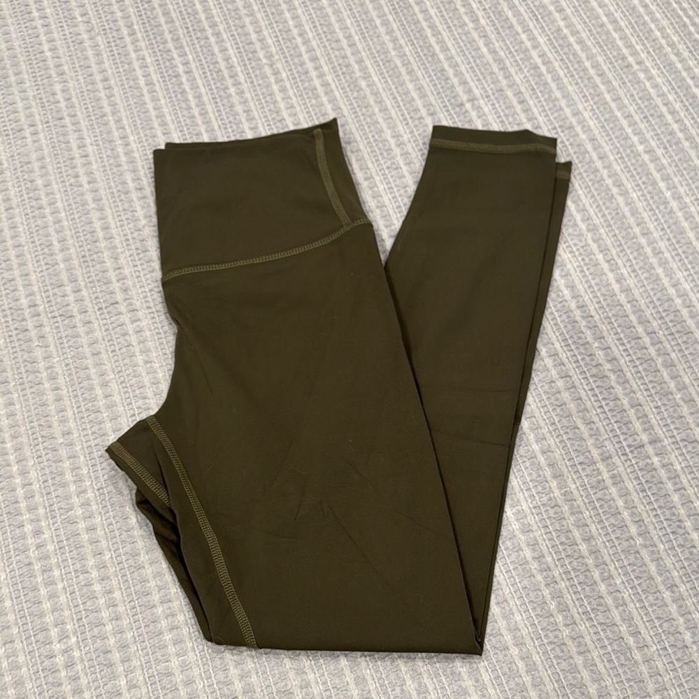 Yavoe Active Olive Green Leggings